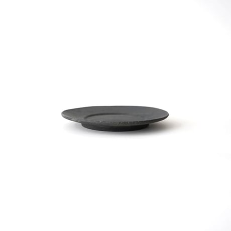 フルカワゲンゴ・6寸リム皿 / 炭化