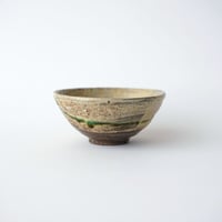 5 木曽志真雄・飯碗 大　粉引緑彩
