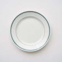 ビンテージK&Gの緑の線の入ったビストロ皿