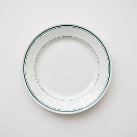 ビンテージK&Gの緑の線の入ったビストロ皿