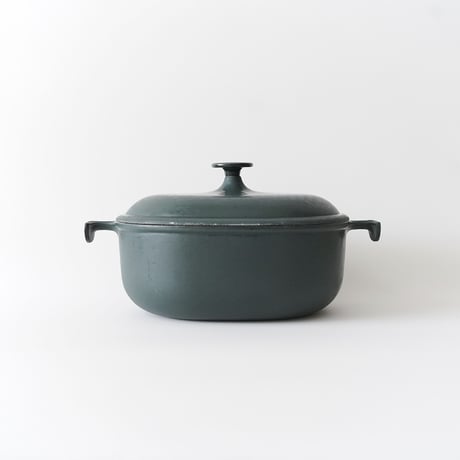 ビンテージ・ル・クルーゼ / ダークブルーグリーン・25cm（オーバル）②