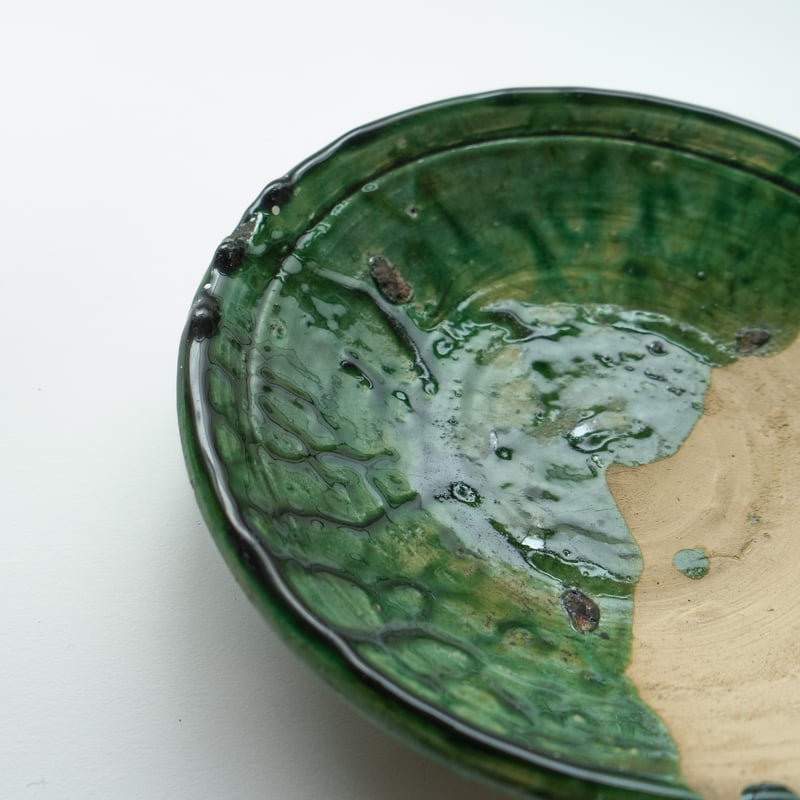 モロッコ/アンティーク・ 皿S （ツートン）③ | 黄魚オンラインショップ