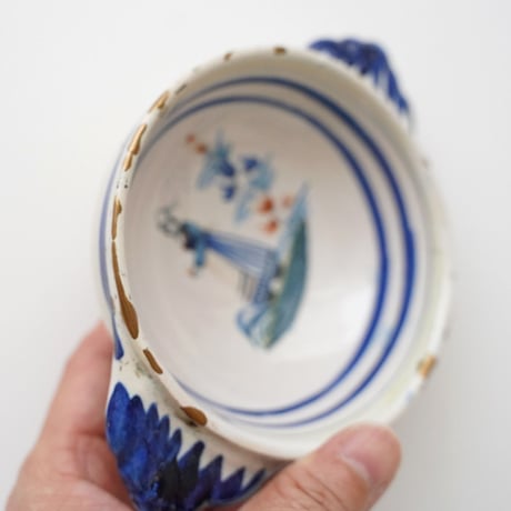 金継ぎ/ カンペール・耳付き小鉢