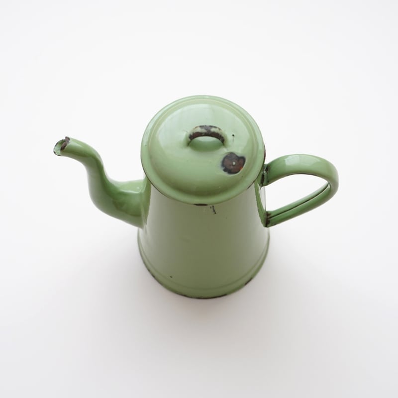 矢板緑 ペリカン器 ミントグリーンのホーローのヤカン | 黄魚オンラインショップ