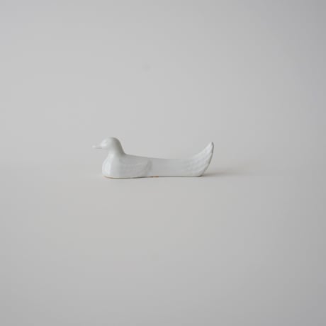 フランス・磁器のカトラリーステイ/ 鴨