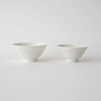 17 竹下努・青白磁飯碗 (大) / しのぎ