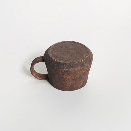 水谷智美・台形マグカップ/茶色