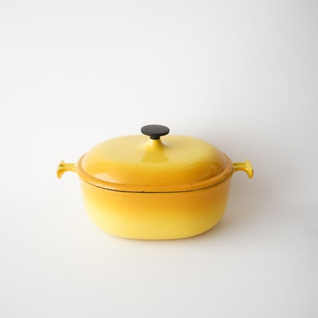 ビンテージ・ル・クルーゼ / グラデーションイエロー・25cm（オーバル）
