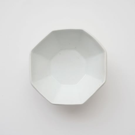 14 竹下努・青白磁松花堂小鉢 / 八角