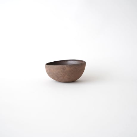 渡辺隆之・薪窯 / くぼみ 鉢 S (茶)