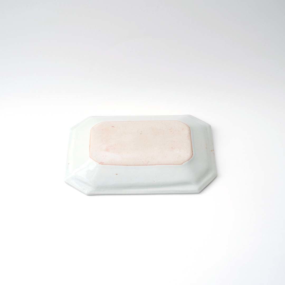 角田淳・すみ切り長方皿（小）/ 灰釉 | 黄魚オンラインショップ