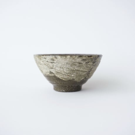 1 木曽志真雄・飯碗　オリベ3種（荒化粧） ①