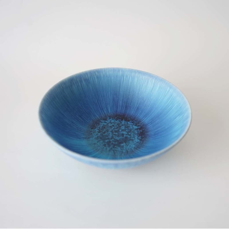 和田山真央・トルコブルー鉢 | 黄魚オンラインショップ