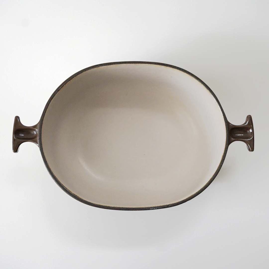 ビンテージ・ル・クルーゼ 21㎝ / オーバル・チョコレート① | 黄魚