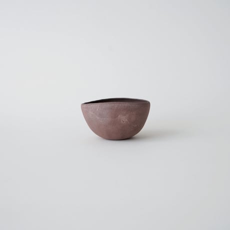 渡辺隆之・くぼみ 碗 L / 茶 ①