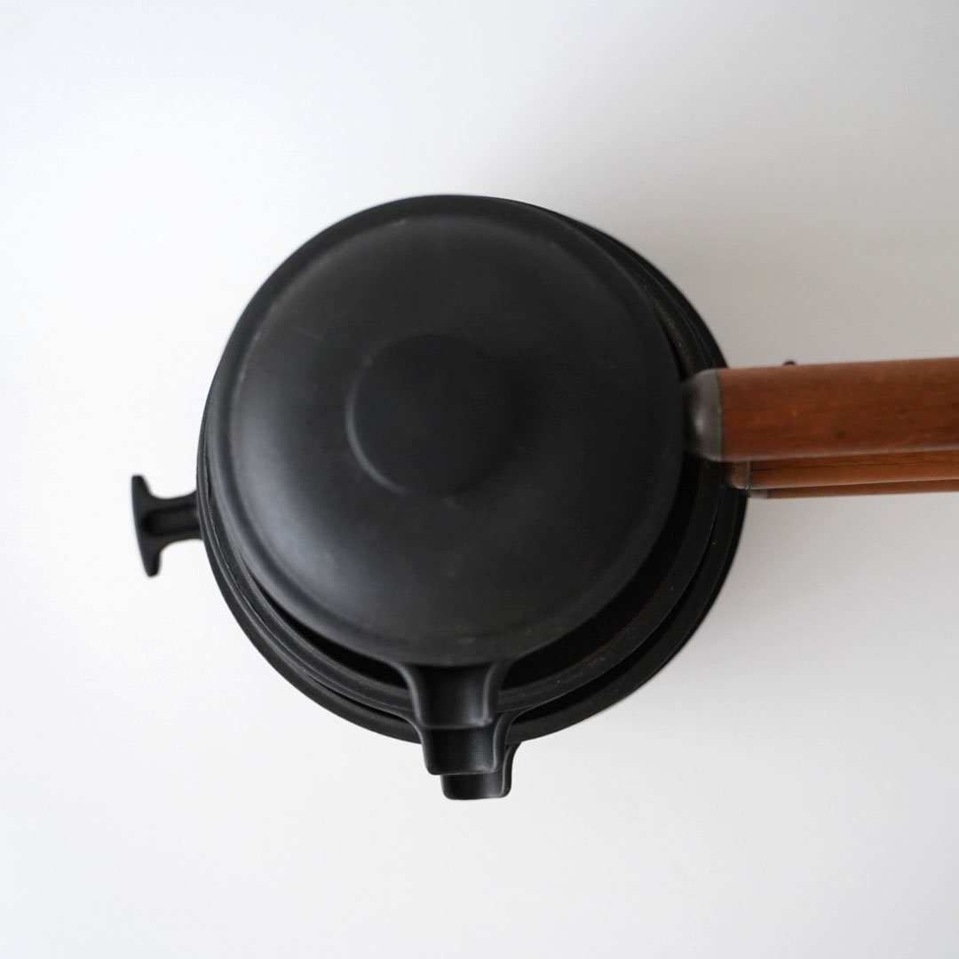 LE CREUSET 両手鍋 20cmマットブラック ヴィンテージ⭐︎少々難あり