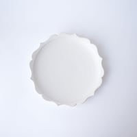 水谷ちえみ・リム皿輪花 (大)