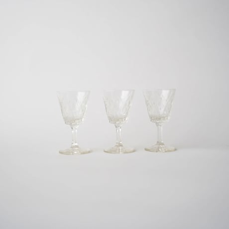 フランス・脚付きグラス（菱形）②