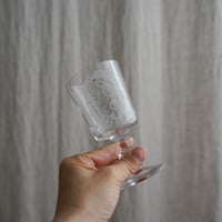 金継ぎ / ベルギー・鹿と鳥のグラス