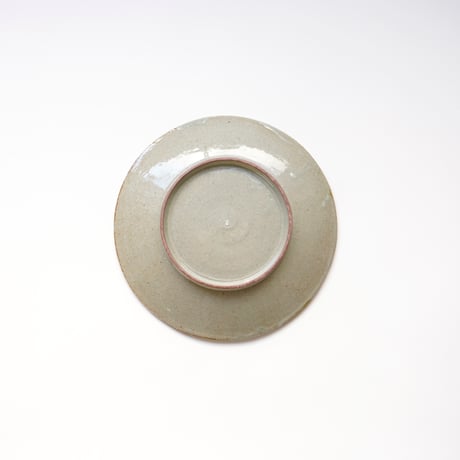 林健二・掛け分け 7.5寸皿 / 白