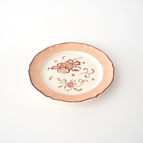 Villeroy & Boch・薄い赤色ケーキ皿 /ケーキ皿 ②