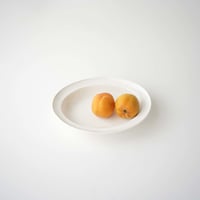 山本拓也・白オーバル皿（S）