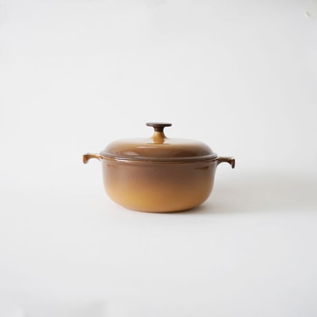 ビンテージ・ル・クルーゼ  / グラデーション茶　20cm