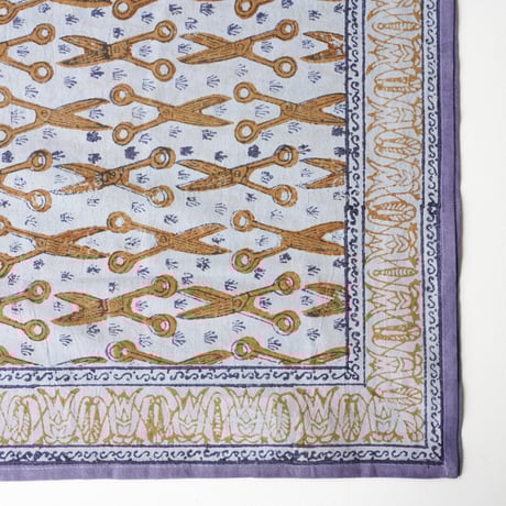 インド・ブロックプリント　ハンカチ