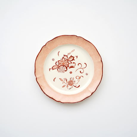 Villeroy & Boch・薄い赤色ケーキ皿 /ケーキ皿 ②