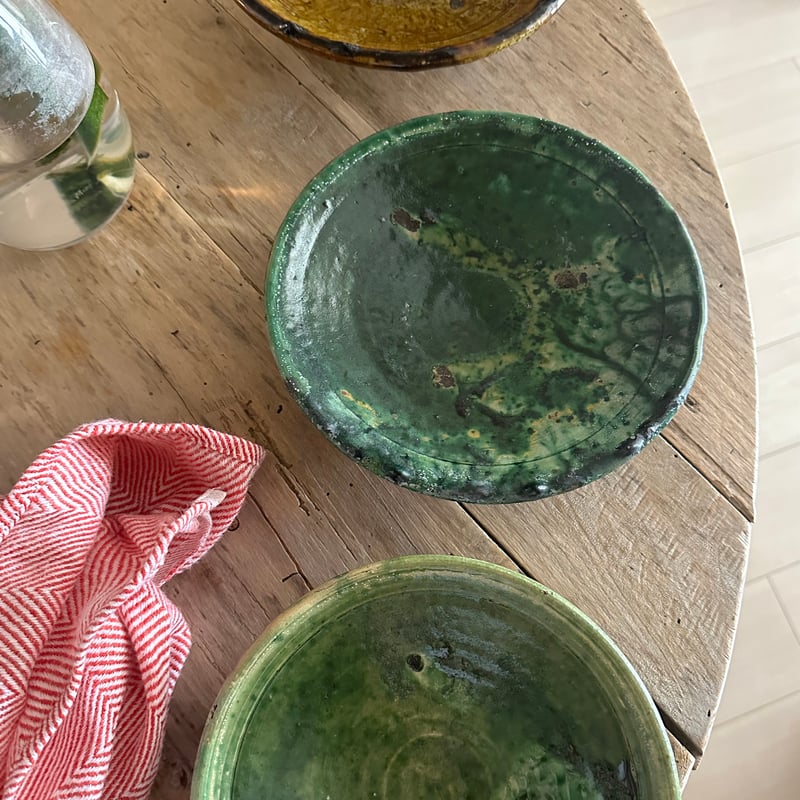 モロッコ/アンティーク・皿S （ツートン）④ | 黄魚オンラインショップ