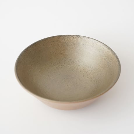 後藤睦・角鉢・5寸 (白漆＋錫)