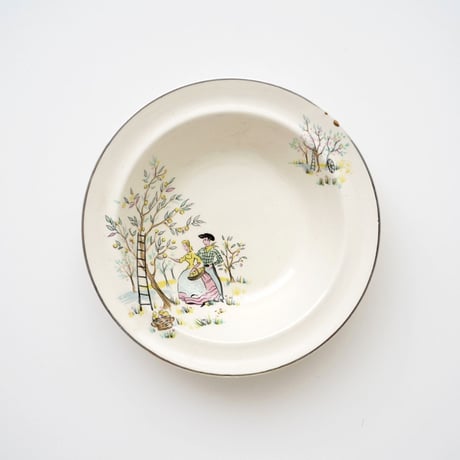 金継ぎ / イギリス・Alfred Meakin サラダ皿