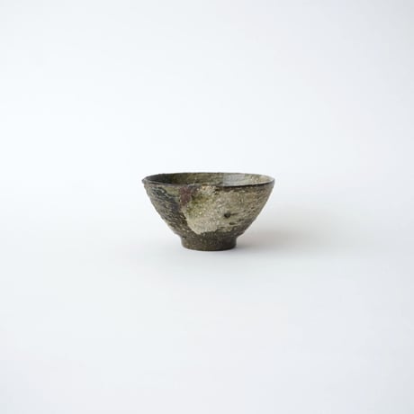 1 木曽志真雄・飯碗　オリベ3種（荒化粧） ①