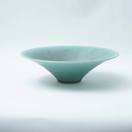 和田山真央・朝顔鉢/微細結晶　緑（M）