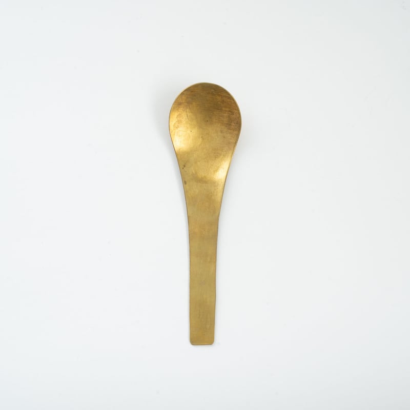 9 山田憲栄・個展 / レンゲ（大）真鍮 | 黄魚オンラインショップ