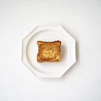 山本拓也・八角平皿（L）/白