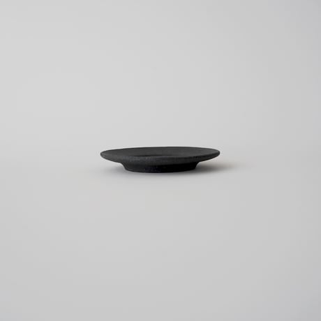 フルカワゲンゴ・4.5寸リム皿 / 炭化