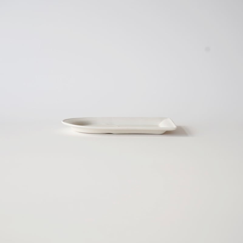 照井壮 / 乳白釉カップトレー | 黄魚オンラインショップ