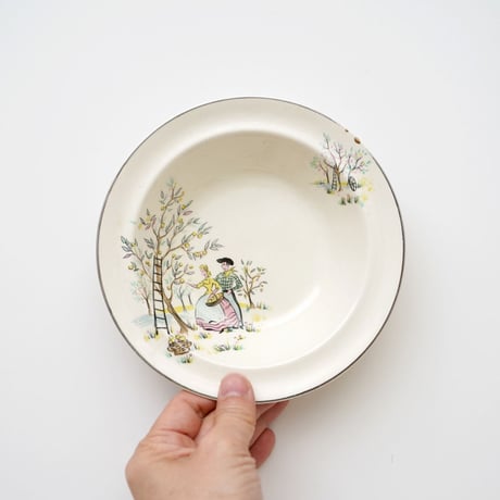 金継ぎ / イギリス・Alfred Meakin サラダ皿