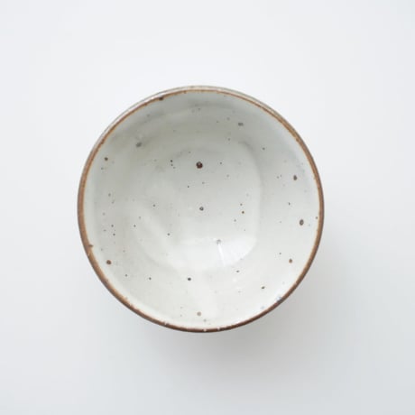 角掛政志・台付小鉢 / 粉引