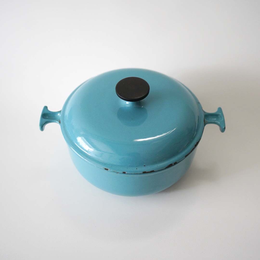 ルクルーゼ テリーヌオーバル ホーロー 23cm コバルトブルー ヴィンテージ ルクルーゼ テリーヌオーバル ホーロー 23cm コバルトブルー