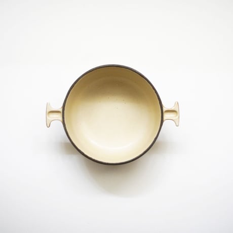 ビンテージ・ル・クルーゼ  / グラデーション・マット茶　17cm ①