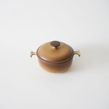 ビンテージ・ル・クルーゼ  / グラデーション・マット茶　17cm ②