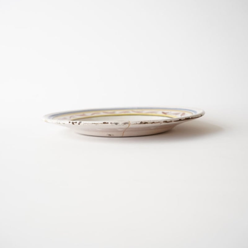 フランス・アンティーク・カンペール焼き（白漆継ぎ） | 黄魚