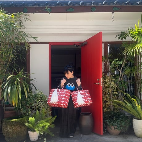 OM original taraat bag（M/009）/ red×white