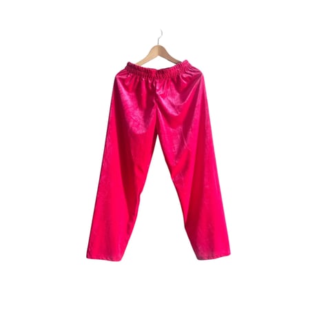 カラフルベロアパンツ（neon pink）