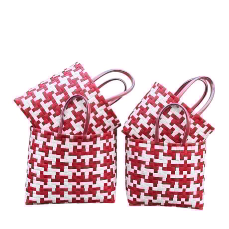 OM original taraat bag（M/009）/ red×white