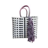 OM original taraat bag（L）/BLACK&WHITE
