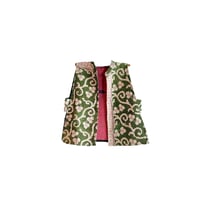kantha vest （pink/green）B