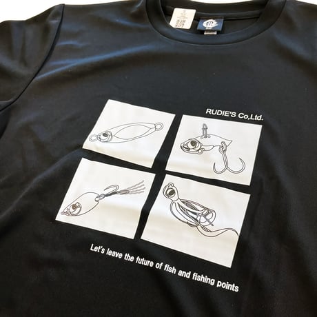 魚子シリーズパラレルドライ半袖Tシャツ（ブラック）
